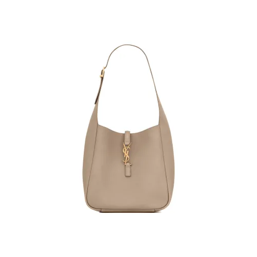 SAINT LAURENT LE5A7 Сумка-хобо из гладкой коровьей кожи сумка через плечо женская серая