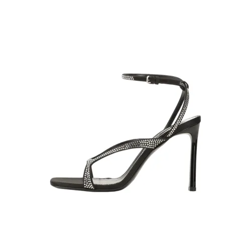 SERGIO ROSSI One Ремень Сандалии 9,5 см Женские Черные