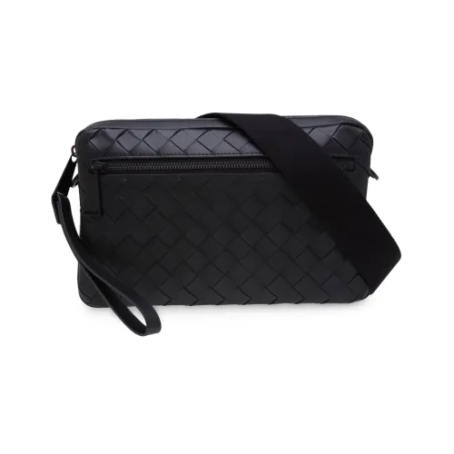 Bottega Veneta Кожа Курьерская Сумка Сумка через плечо Мужская Черная