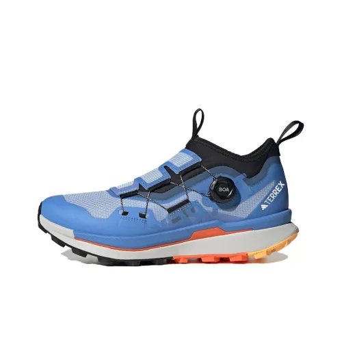 adidas Terrex Agravic Slip Resistant Abrasion Resistant Легкий Низкий Топ Трейл Беговые Кроссовки Мужские Фиолетовый Серый