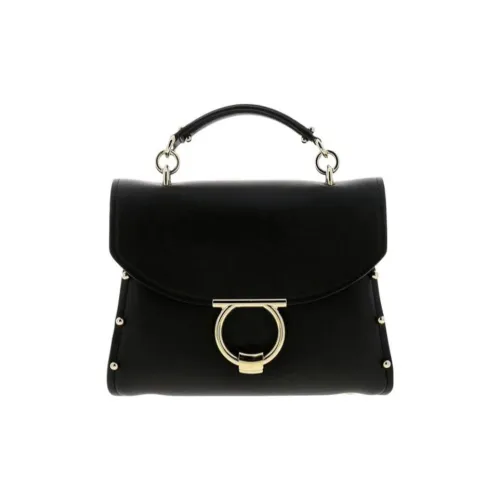 Ferragamo Кожа Тоут Сумка Сумка для покупок Сумка Сумка через плечо Сумка через плечо Женская Черная