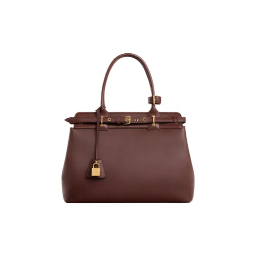 CELINE Телячья кожа Сумка Стандартная Женская Темно-коричневая