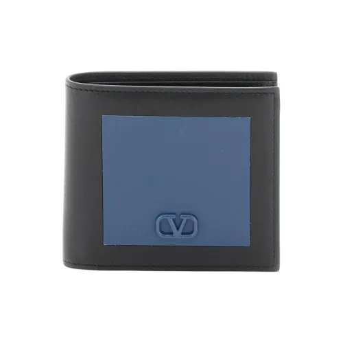 Valentino Телячья кожа Кошелек Мужской Черный Синий