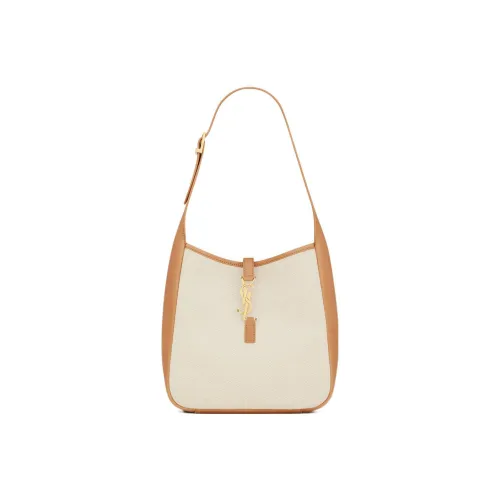 SAINT LAURENT LE5A7 Холст с гладкой кожей Бродяга Сумка на плечо Женская