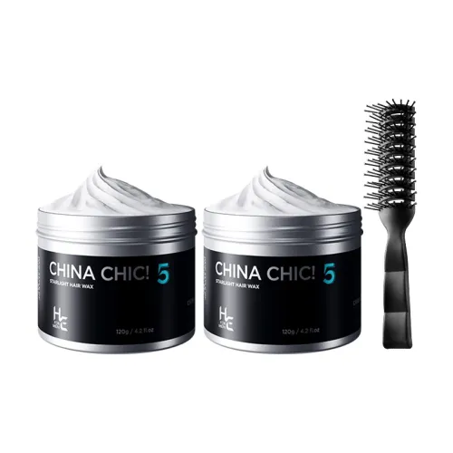 H E Мужской Свежий Аромат Гель для укладки волос Clay + Гребень Rib 120г*2