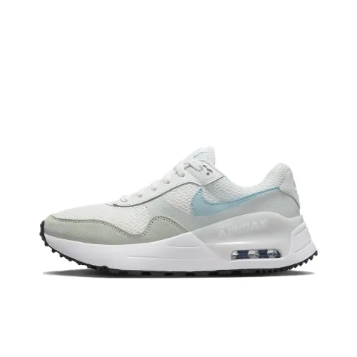 Nike Air Max SYSTM Low Топ Спортивная повседневная обувь Женская Белый Серый