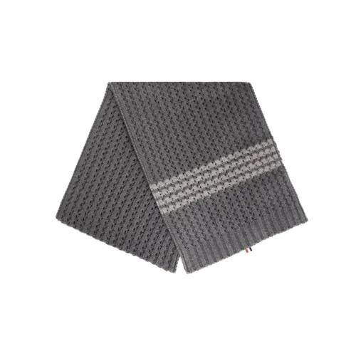 THOM BROWNE Шерсть Вязаные Шарфы Серые Женские