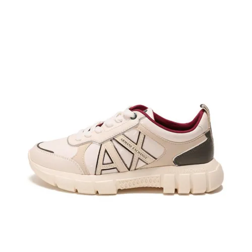 ARMANI EXCHANGE SS23 Повседневные Спортивные Кроссовки Женские Айвори
