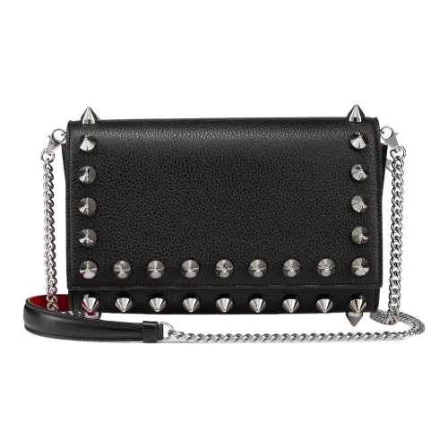 CL LUBOTING Телячья кожа Одно плечо Через плечо Клатч Женский Черный