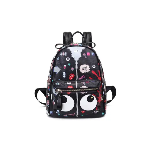 EYE THEME ПУ (полиуретан) Дорожная сумка Рюкзак Стандартный Женский Черный Белый