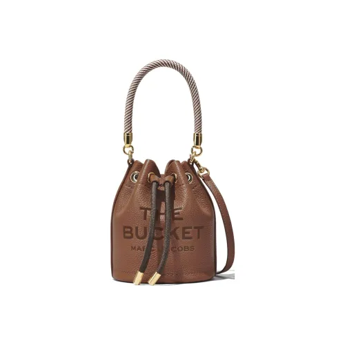 MARC JACOBS Full GRAIN LEATHER Сумка-ведро Сумка через плечо Сумка Extra Mini Женская Карамельный Коричневый