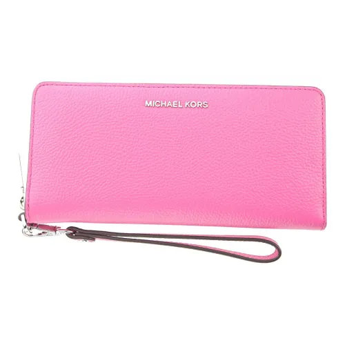 MICHAEL KORS Кожаный держатель для карт и кошелек женский розовый