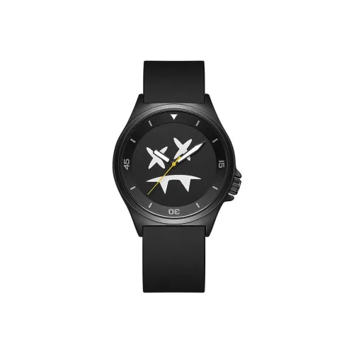 Funtime Кварцевый механизм Часы Унисекс Черный циферблат L2015