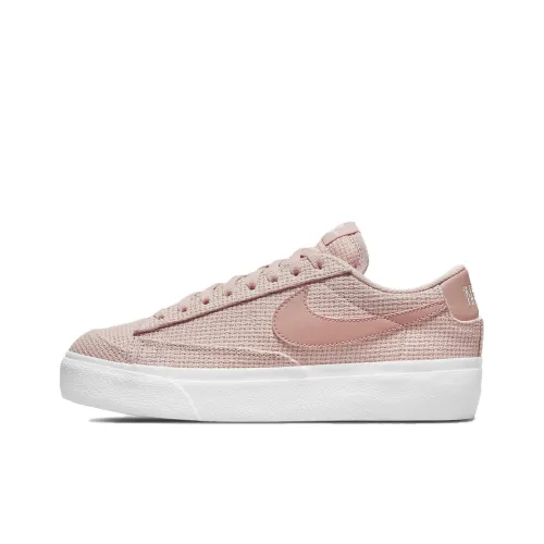Nike Blazer Платформа Slip-resistant Abrasion-resistant Low Top Скейтборд Кроссовки Женские Pink
