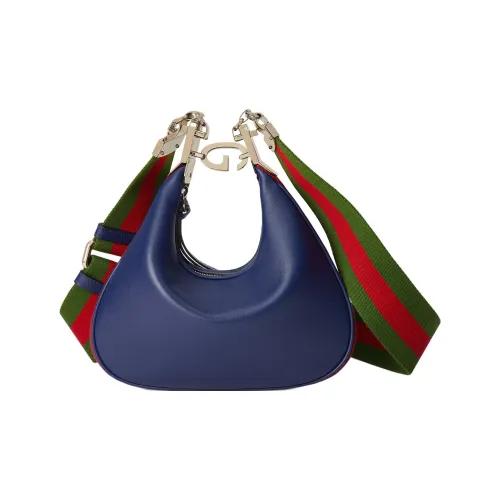 GUCCI Attache Кожа Пельменная Сумка Портативная Сумка через плечо Маленькая Женская Сумка Синий