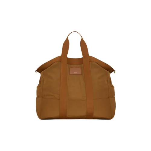 SAINT LAURENT City Canvas Canvas Leather Shoulder Bag Crossbody Bag Large Men's Brown