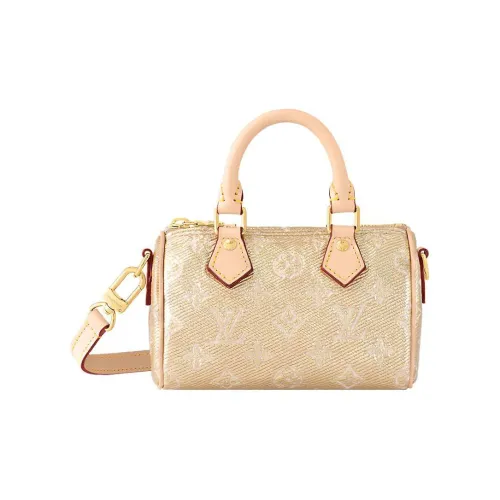 LOUIS VUITTON Холст с кожей Подушка Сумка Холст Сумка Сумка через плечо Сумка через плечо Экстра мини Женская Золотая