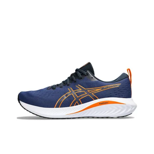 Asics Гель Excite 10 Low Топ Беговые кроссовки Мужской Синий Черный Оранжевый