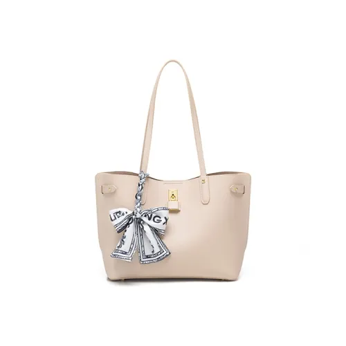 Gong Xuan Коровья кожа Сумка на плечо Женская Noble Кофейно-абрикосовый