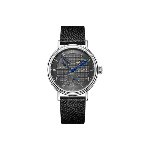 Sea Gull Автоматический Механический Механизм Мужские Часы 40mm*40mm*мм Черный