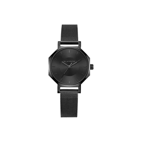 KLASSE14 Okto Collection Наручные часы Кварцевый механизм Ремешок из нержавеющей стали Черный циферблат Унисекс OK18BK002S