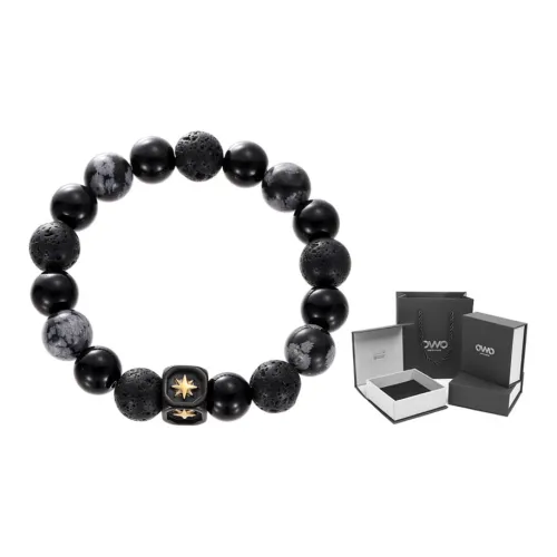 OWO Титановый стальной браслет унисекс черный