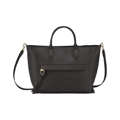 LONGCHAMP Mailbo Коровья кожа Большая Сумка Сумка через плечо Сумка для ноутбука Женская Черная