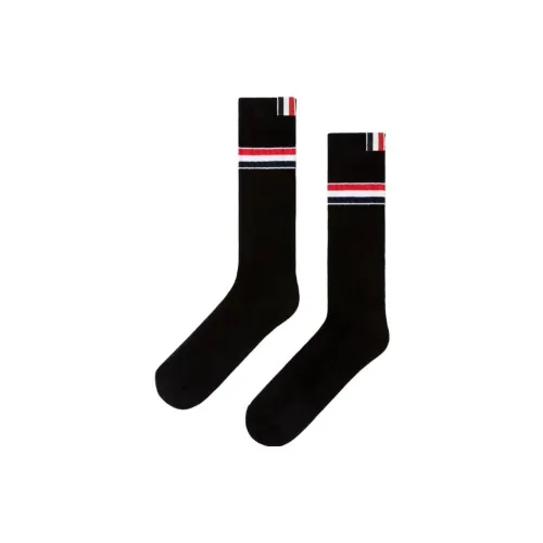 THOM BROWNE 1 Пачка Черные Мужские Носки до Колена