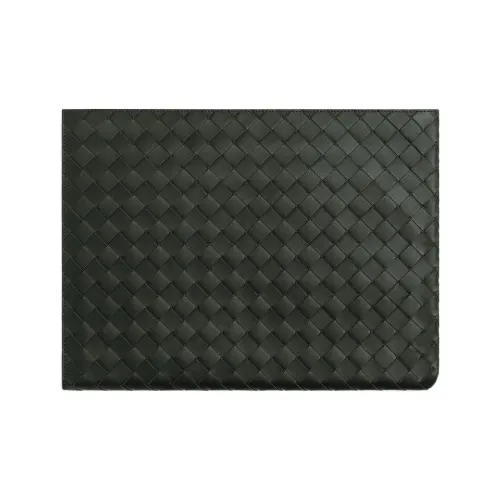 Bottega Veneta Клатч из коровьей кожи мужской яшмовый зеленый