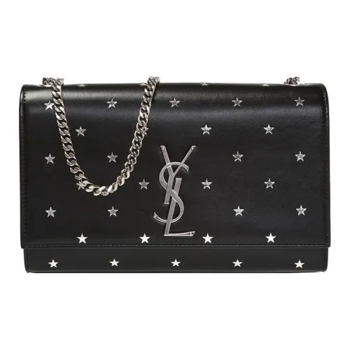 SAINT LAURENT Кожаная сумка через плечо сумка на плечо женская черная