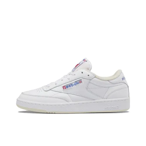 REEBOK Club C Series 85 Винтаж Низкие Кроссовки для Скейтбординга Унисекс Белые