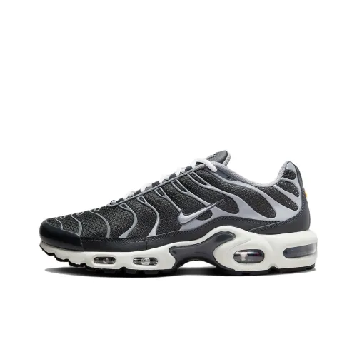 Nike Air Max Plus Устойчивый к истиранию Дышащий Низкий Топ Спортивная Повседневная Обувь Мужская Серый Белый