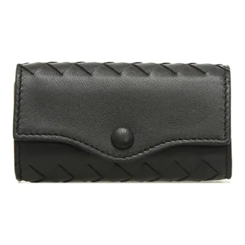Bottega Veneta Кожа Coin Pouch Key Pouch Мужской Черный