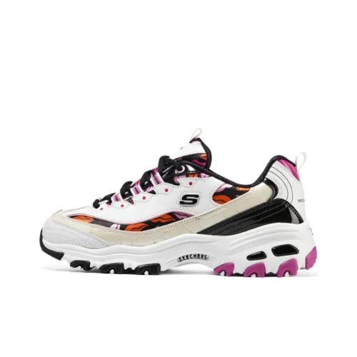 Skechers D'LITES Series Низкий Топ Спортивная Повседневная Обувь Женская Розовая