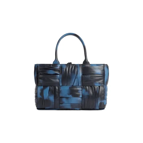 Bottega Veneta Arco Овечья кожа Тоут Сумка Сумка для покупок Сумка Маленькая Женская Синяя Черная