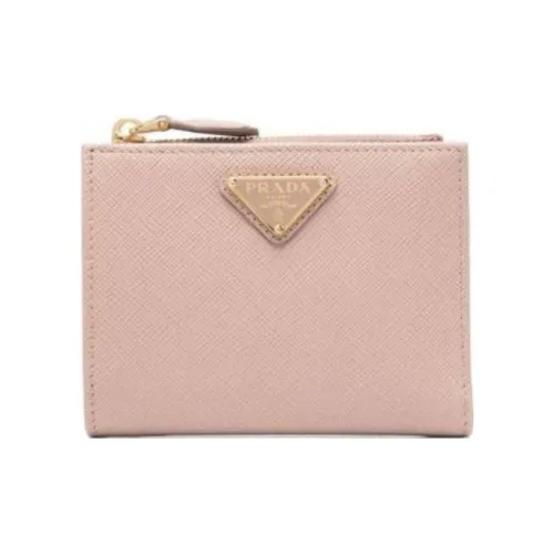 PRADA GRAIN LEATHER Кошелек Женские Розовый