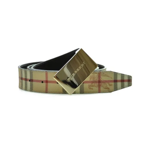 Burberry PVC Кожаные ремни Хаки Женские