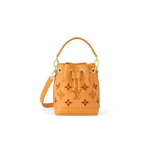 LOUIS VUITTON NOE Телячья кожа Ведрообразная сумка Сумка Сумка через плечо Сумка через плечо Экстра Маленькая Женская Апельсин