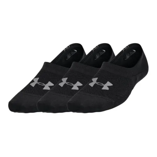 Under Armour Breathe 3 шт Черные Женские Носки No Show