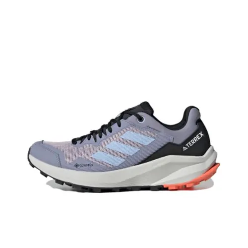 adidas Terrex Trail Rider Slip Resistant Abrasion Resistant Легкий Низкий Топ Беговые кроссовки Женские Фиолетовый Черный