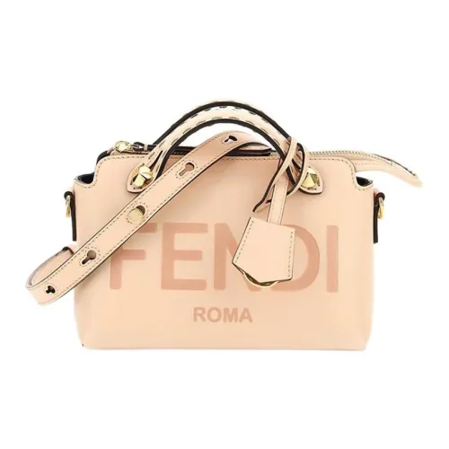 FENDI Сумка из коровьей кожи Boston сумка через плечо сумка на плечо женская розовая