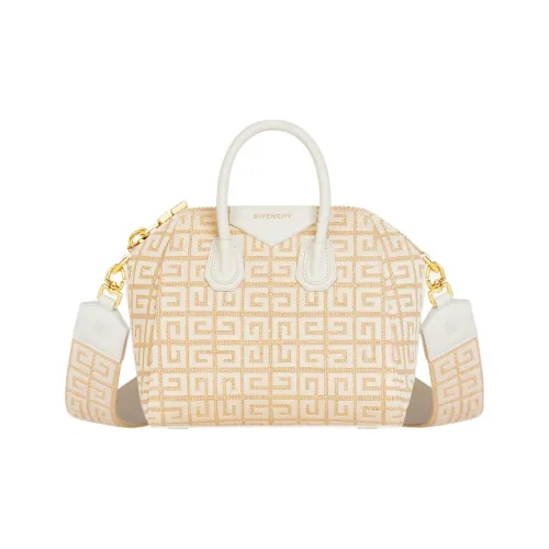 GIVENCHY Antigona Полиэстер Сумка через плечо Сумка через плечо Мини Женская Белая Естественная