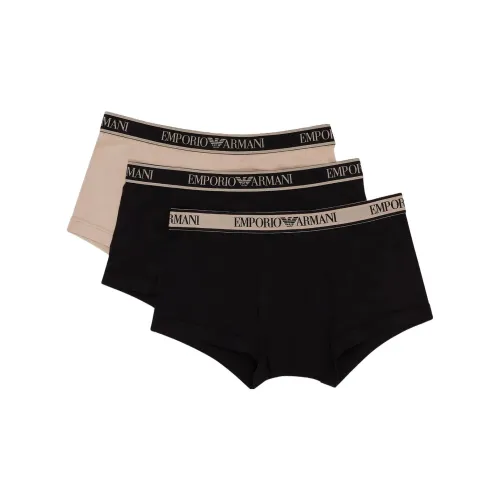 EMPORIO ARMANI 3 пачки Черный + Морской Синий + Бежевый Мужские трусы-бикини