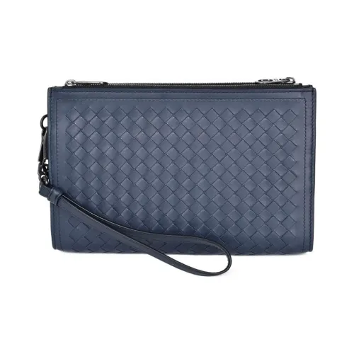 Bottega Veneta Sheepskin Wallet Clutch Unisex Blue Bottega Veneta Кошелек из овчины Clutch Унисекс Синий