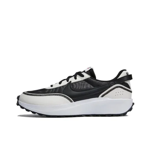 Nike Waffle Debut SE Амортизирующие низкие кеды для повседневной носки мужские черно-белые