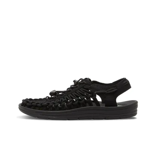 KEEN Uneek Slip-Resistant Пляжные Сандалии Обувь для Треккинга Женские Pure Black