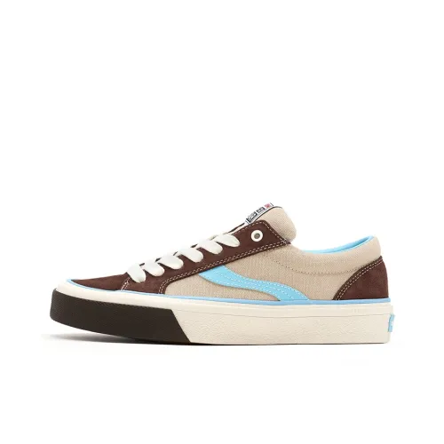 ODDCIRKUS x Vision Street Wear Astley Pro Low Топ Скейтборд Кроссовки Унисекс Шоколад Светло-Синий Многоцветный