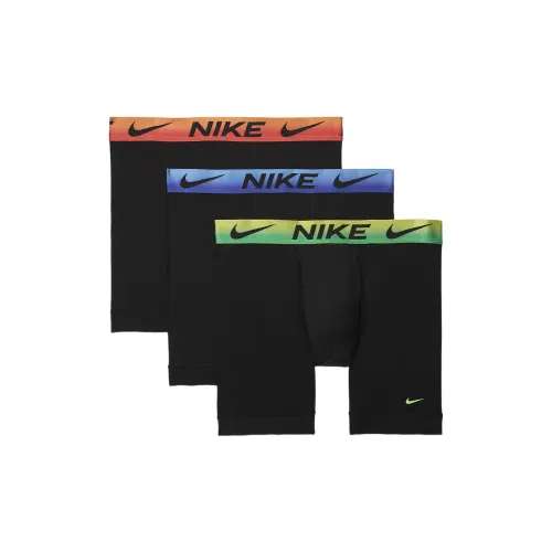 Nike Dri Fit 3 Pack Черный + Shock Зеленый + Черный Мужские Штаны Arrow