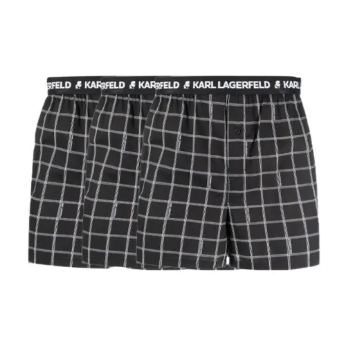 KARL LAGERFELD SS23 Семейные трусы Мужской 3 упаковки Черный