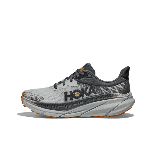 HOKA ONE ONE Challenger ATR 7 Противоскользящий Устойчивый к износу Низкий Топ Повседневные Беговые кроссовки Мужские Серые Широкий Отпечаток Форма
